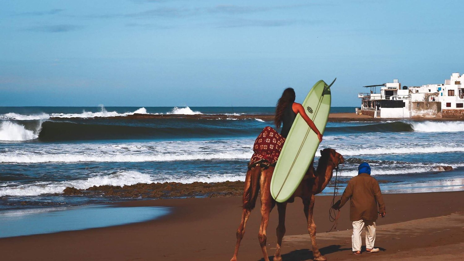 Surfing on morocco south western coast